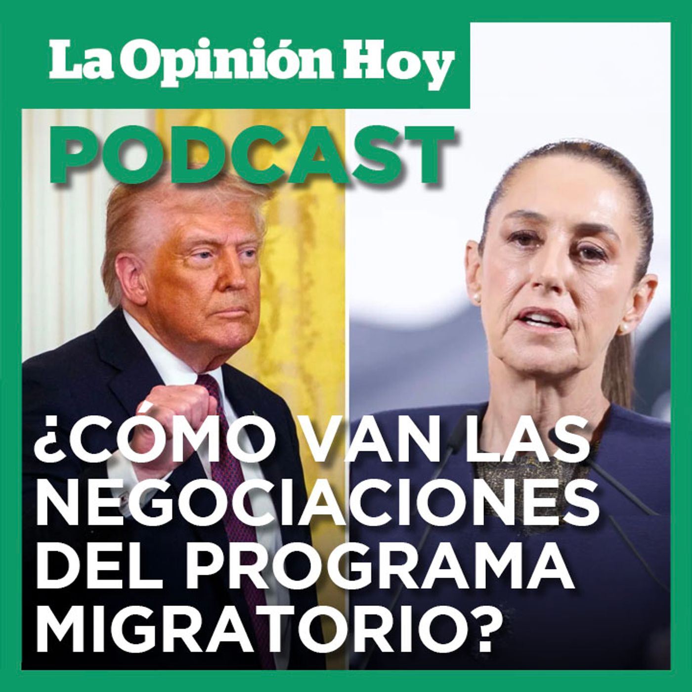Gobiernos de Trump y Sheinbaum continúan conversaciones sobre "Permanecer en México".
