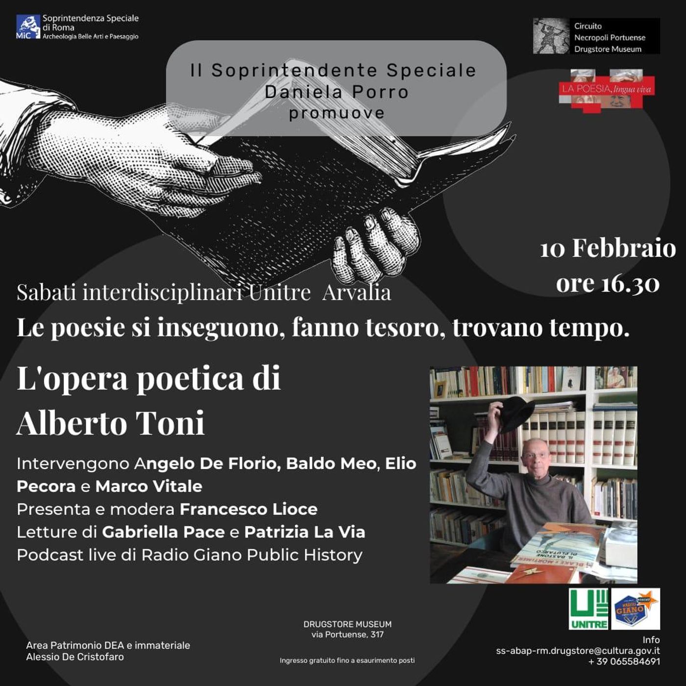 LE POESIE SI INSEGUONO, FANNO TESORO, TROVANO TEMPO. L'OPERA POETICA DI ALBERTO TONI.