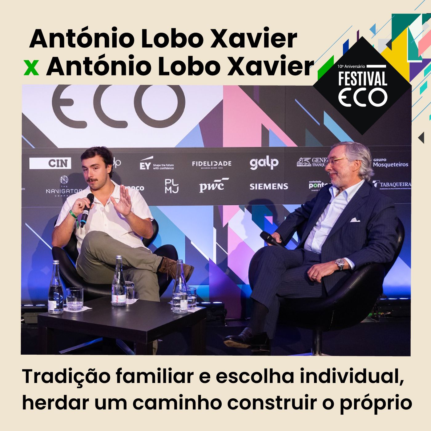 António Lobo Xavier, chairman da EDP + António Lobo Xavier (filho), chef episode artwork