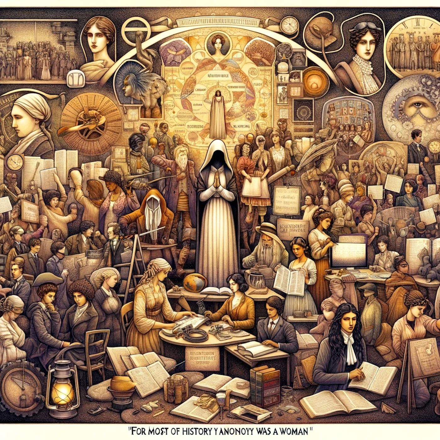 "For most of history, Anonymous was a woman." episode artwork