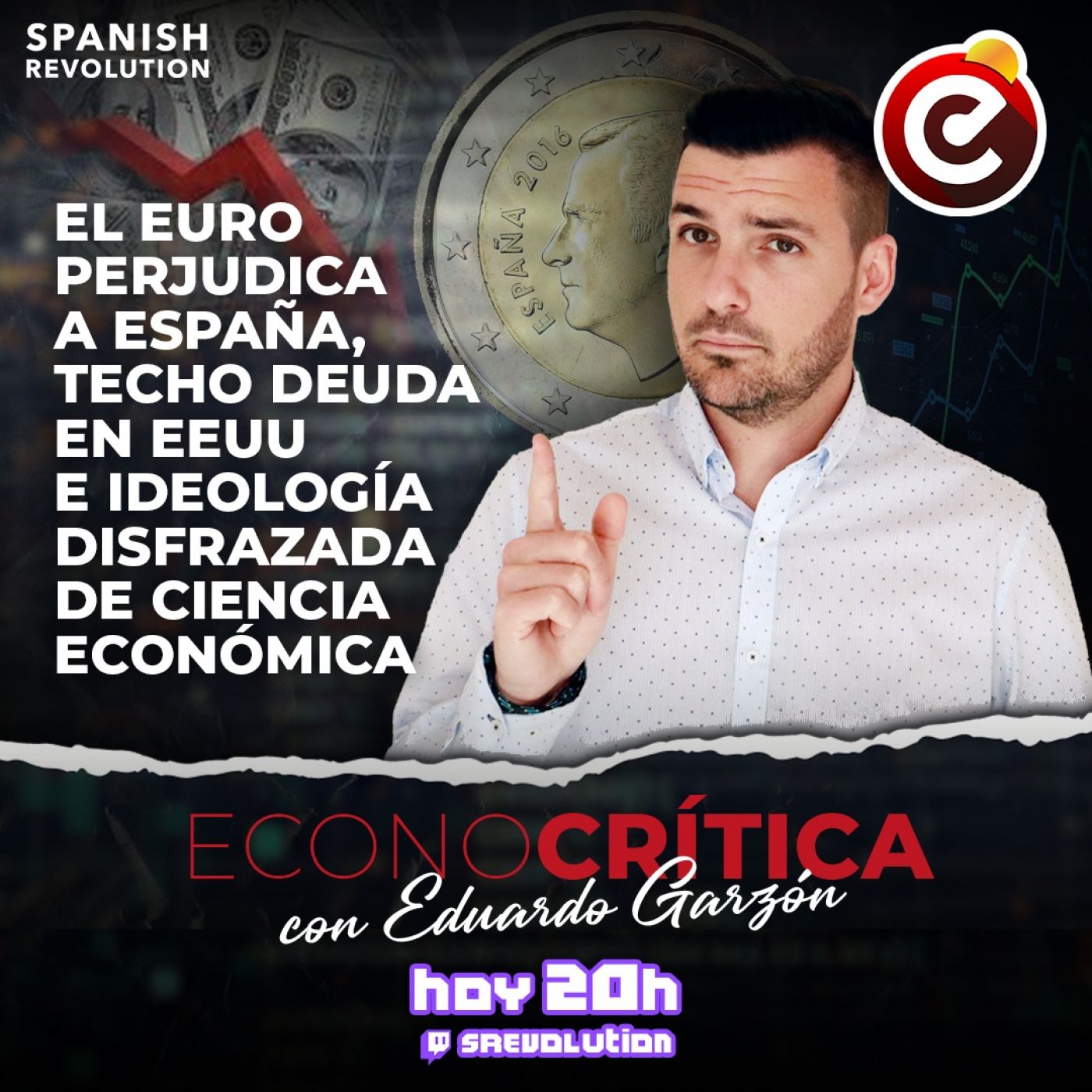 Econocrítica 1x18 - Euro perjudica a España, EEUU puede quebrar, ideología disfrazada de economía