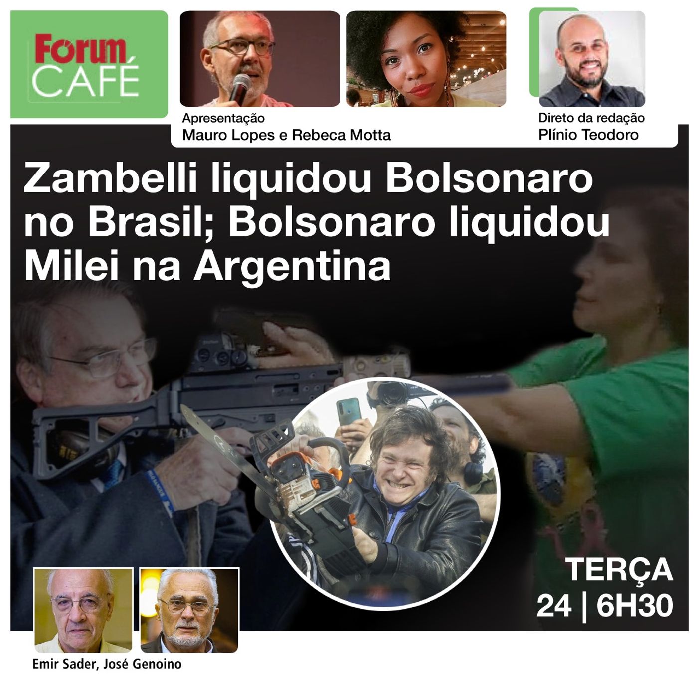 CID: Bolsonaro mandou falsificar cartão de vacina | Bolsonaro liquidou Milei na Argentina