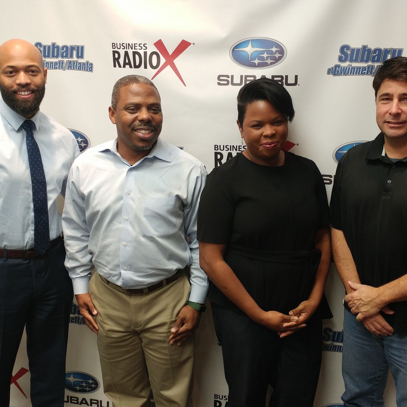 Kirkland Carden with Duluth City Council and R.J. & LaVerne Cox with Evergreen Investment Realty episode artwork