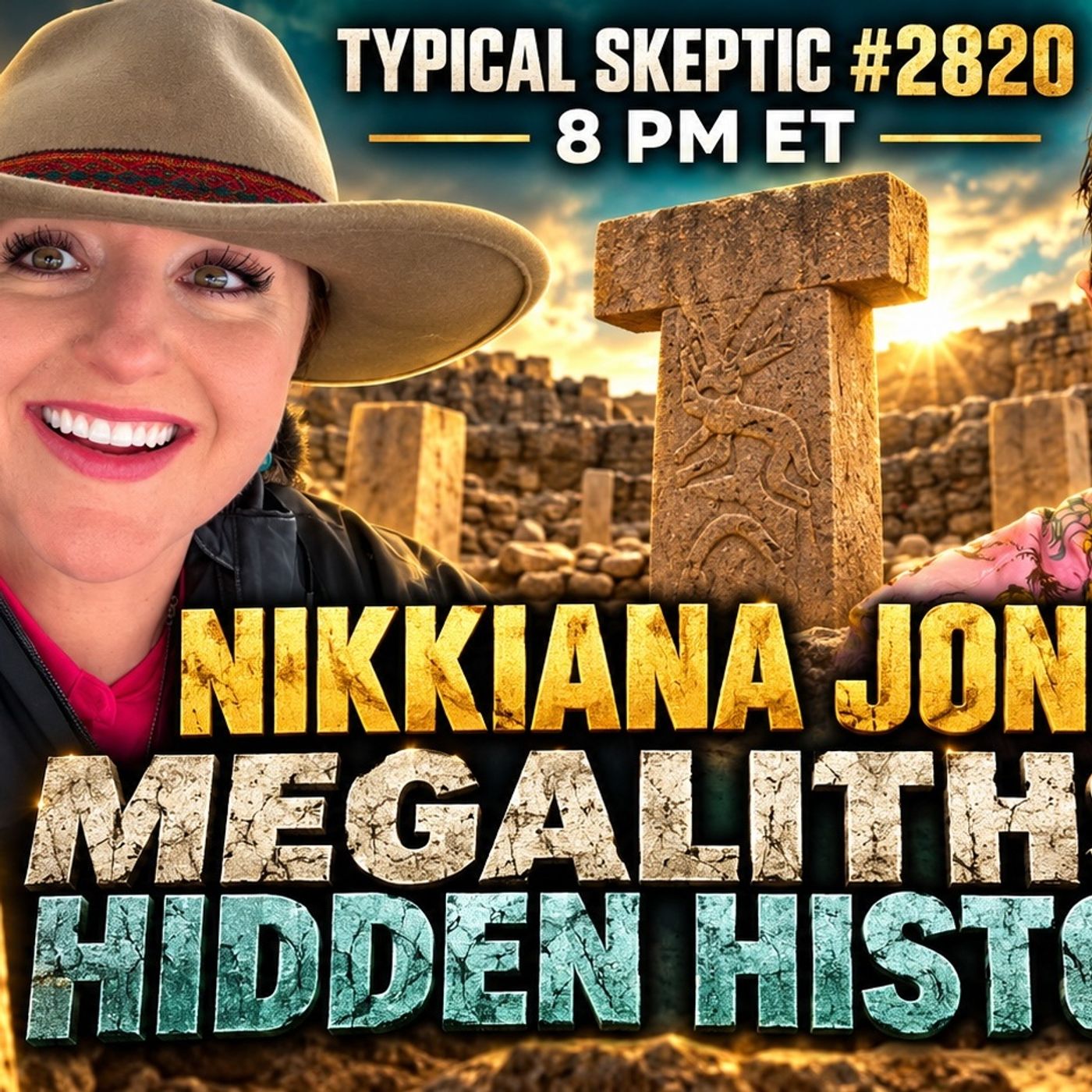 Nikkiana Jones_ Megaliths,  Hidden History & the Nature of Reality - Typical Skeptic # 2820 episode artwork
