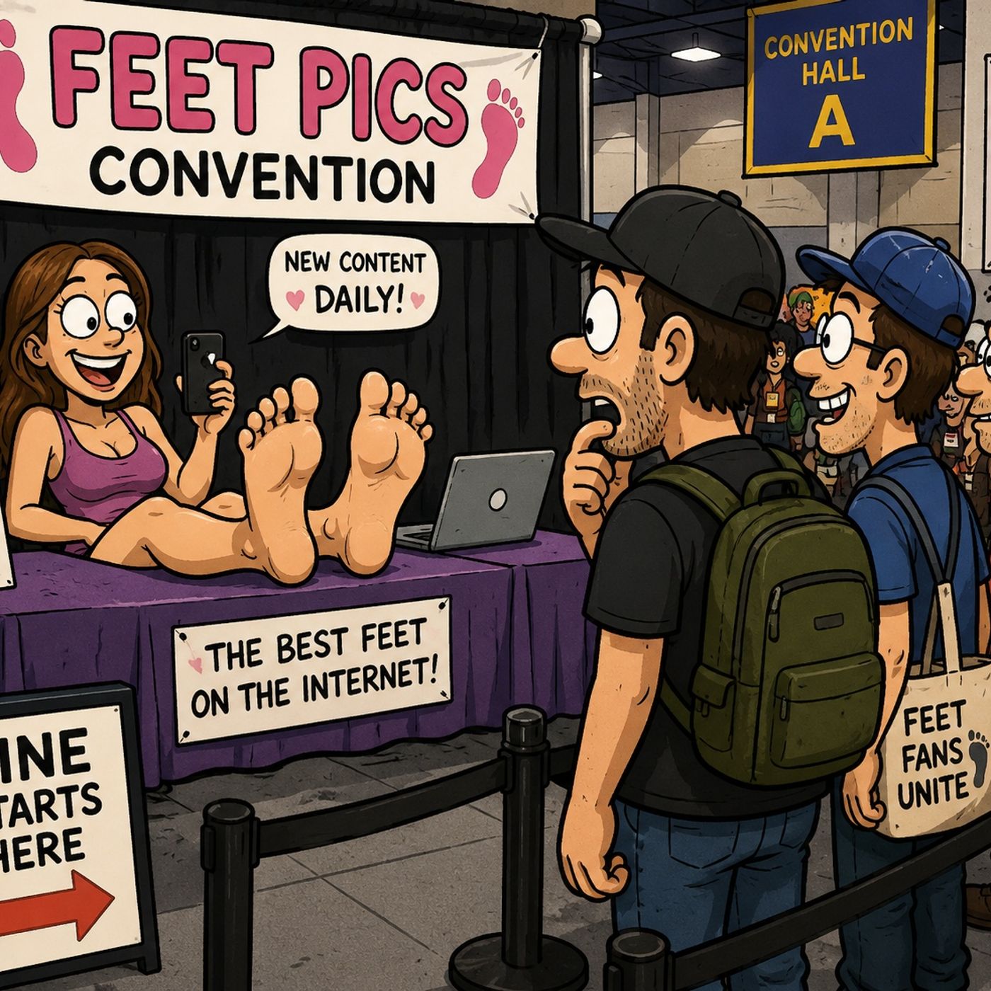T.F.P # 223 Feet Pics and Convention episode artwork