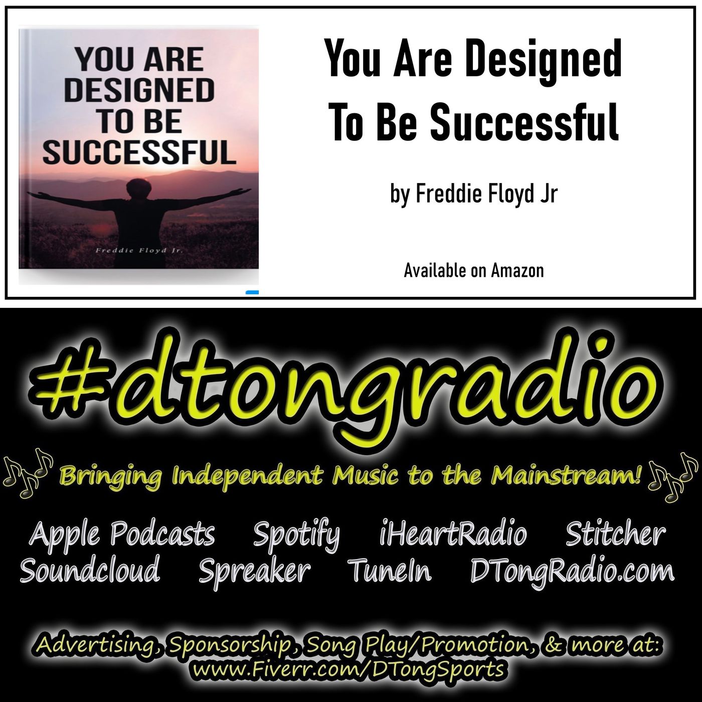 Top Indie Music Artists on #dtongradio - Powered by 'You Are Designed to Be Successful' on Amazon episode artwork