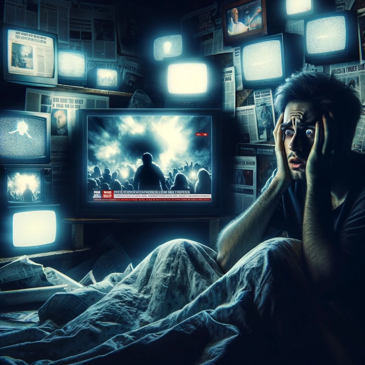 "No wonder you're having nightmares. You're always watching the news." episode artwork