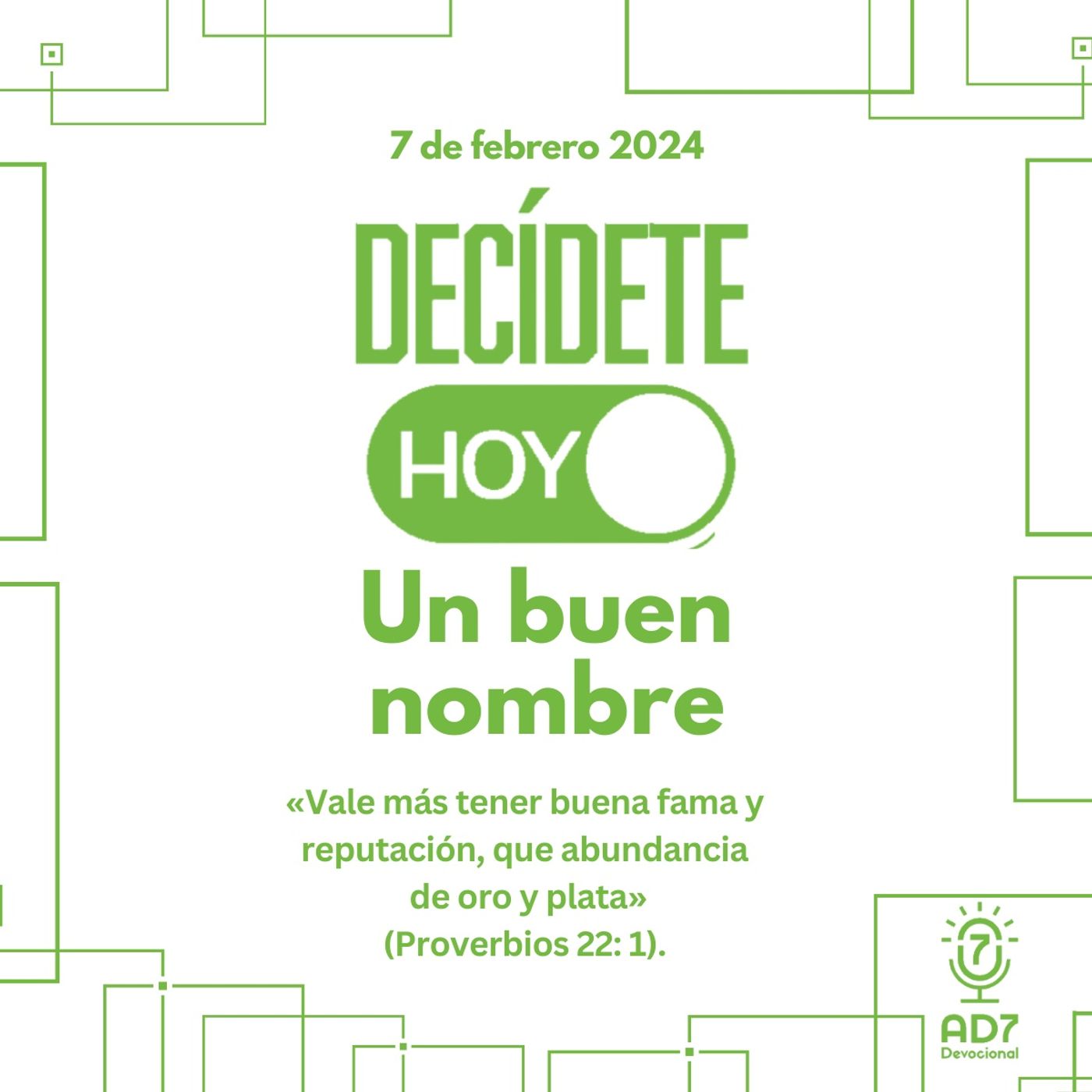 Un buen nombre | Devocional de Jóvenes | 7 de febrero 2024