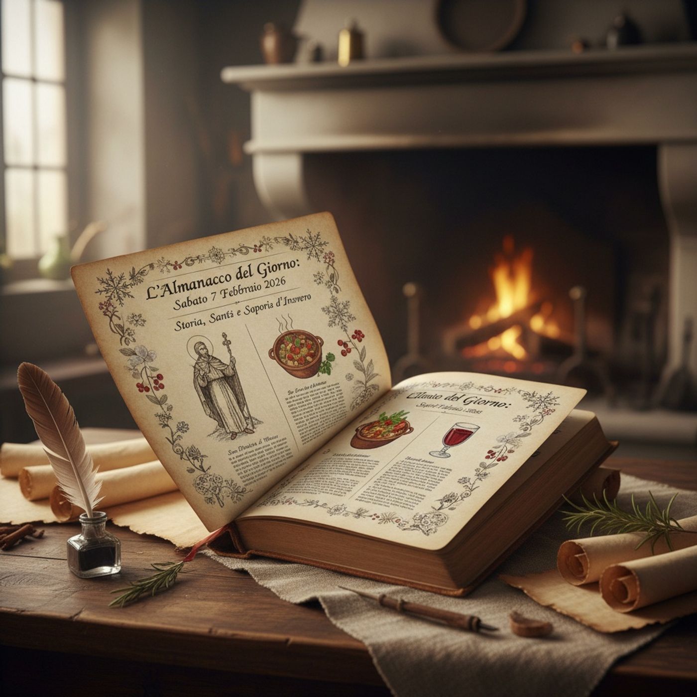 L'Almanacco del Giorno: Sabato 7 Febbraio 2026 - Storia, Santi e Sapori d'Inverno