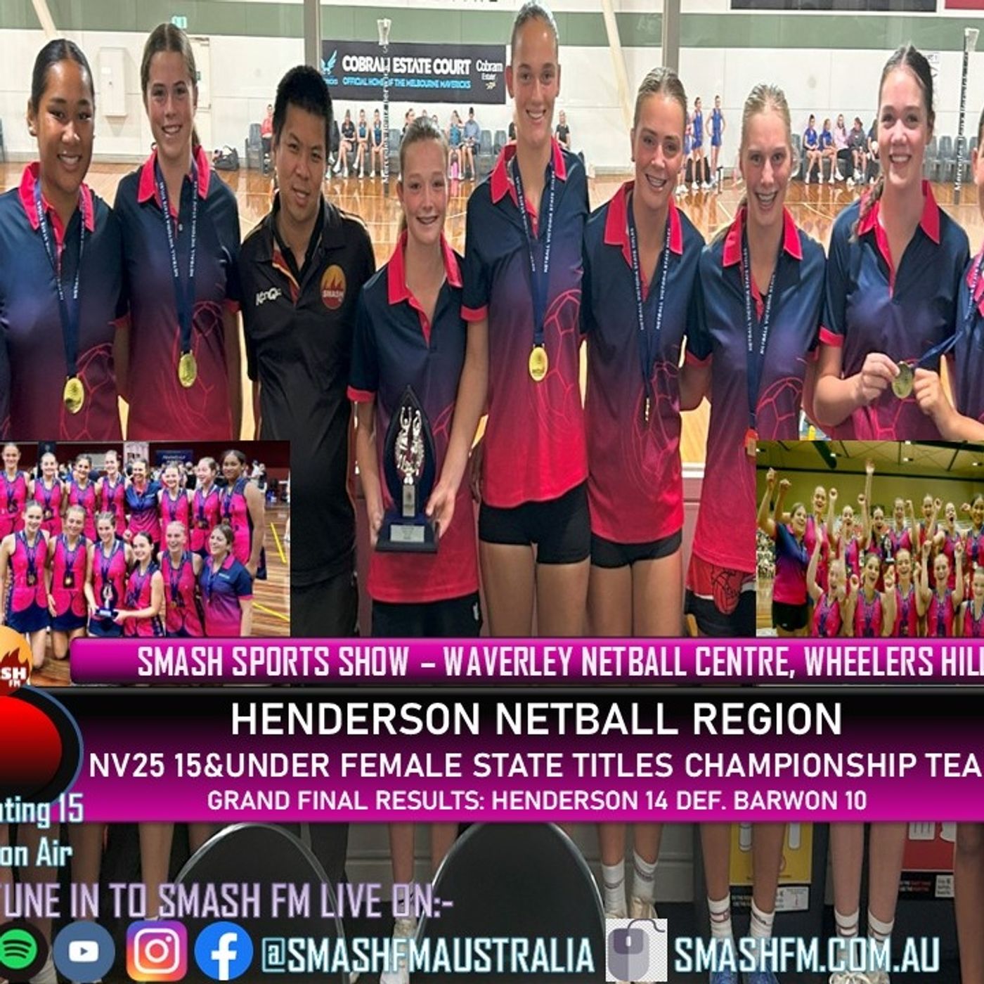 SSS15THYR: Henderson Netball Region NV25 15&U Female State Titles Premiership Interviews 270325