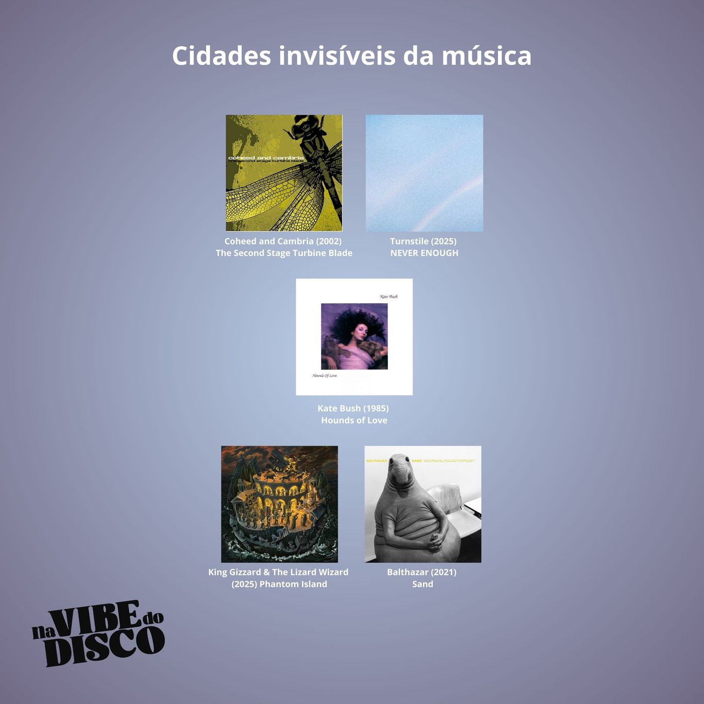 Cidades invisíveis da música | Na Vibe do Disco #35