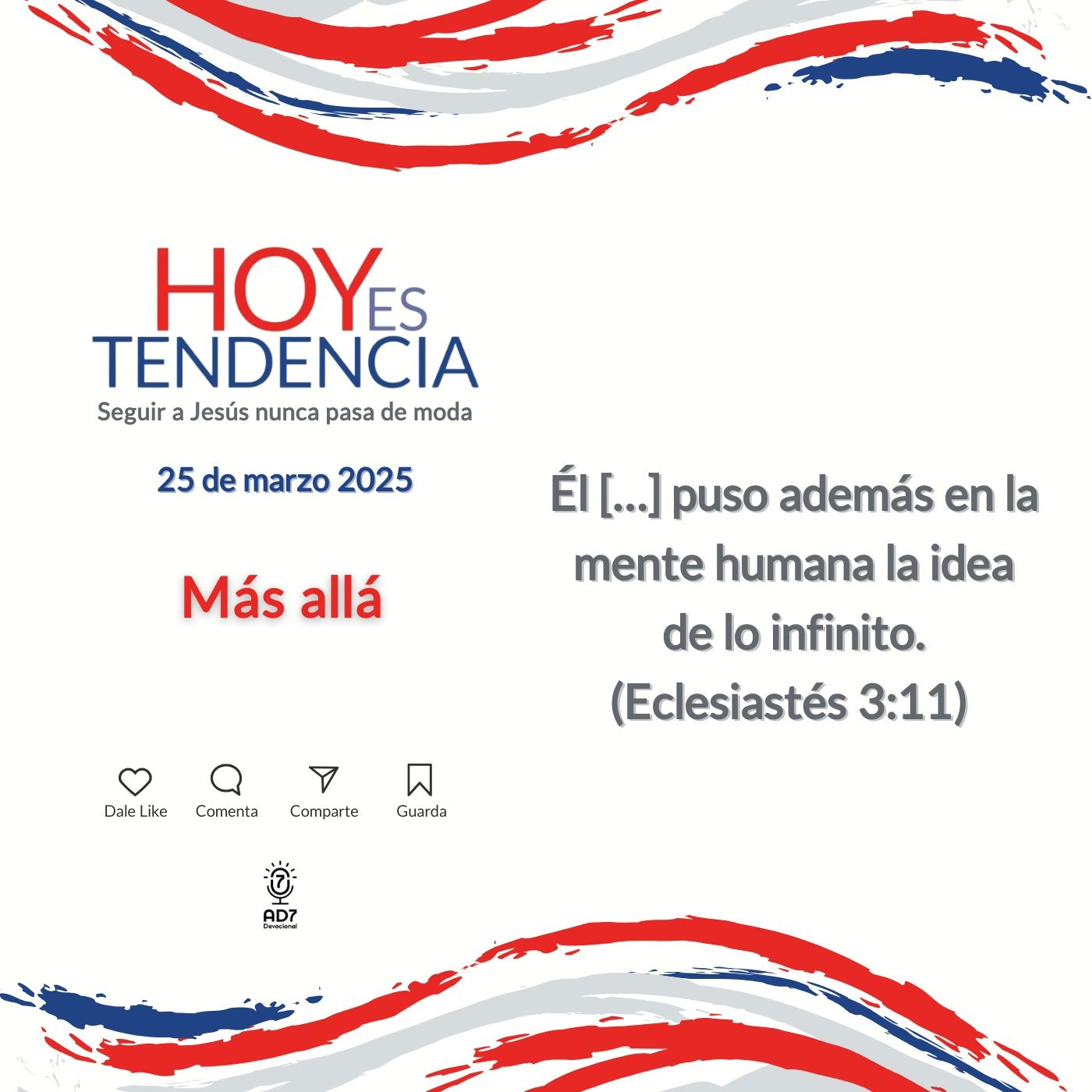 Más allá ~ Devocional de Jóvenes ~ 25 de marzo 2025