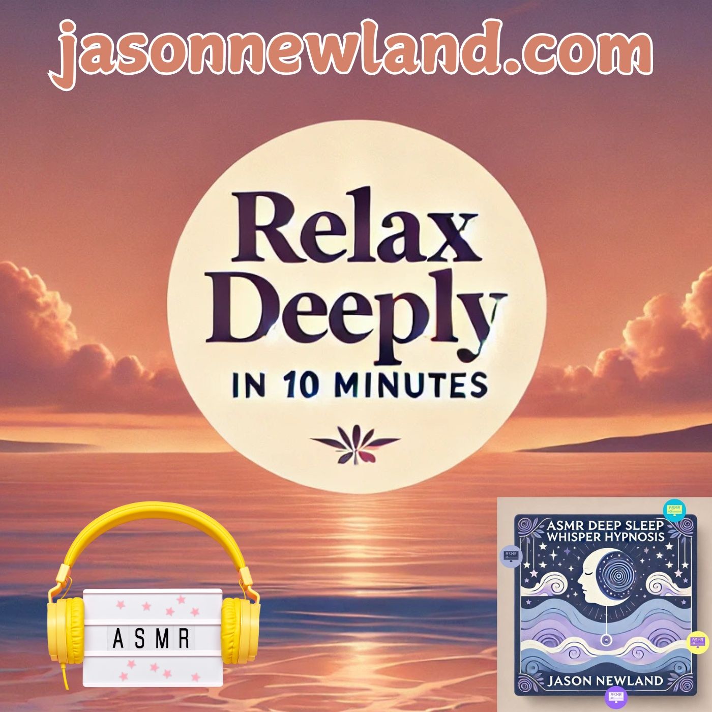 (music) (5 hours) (ASMR) Relax in 10 minutes | Deep Sleep Whisper Hypnosis #530 | Jason Newland