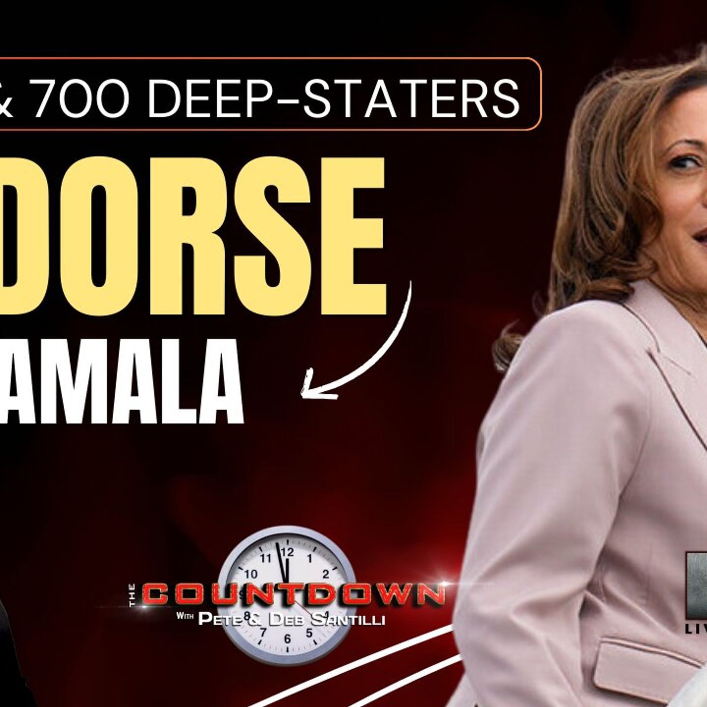 The IRS & 700 Deep Staters Endorse Kamala Harris [The Pete Santilli Show #4238-8AM] episode artwork
