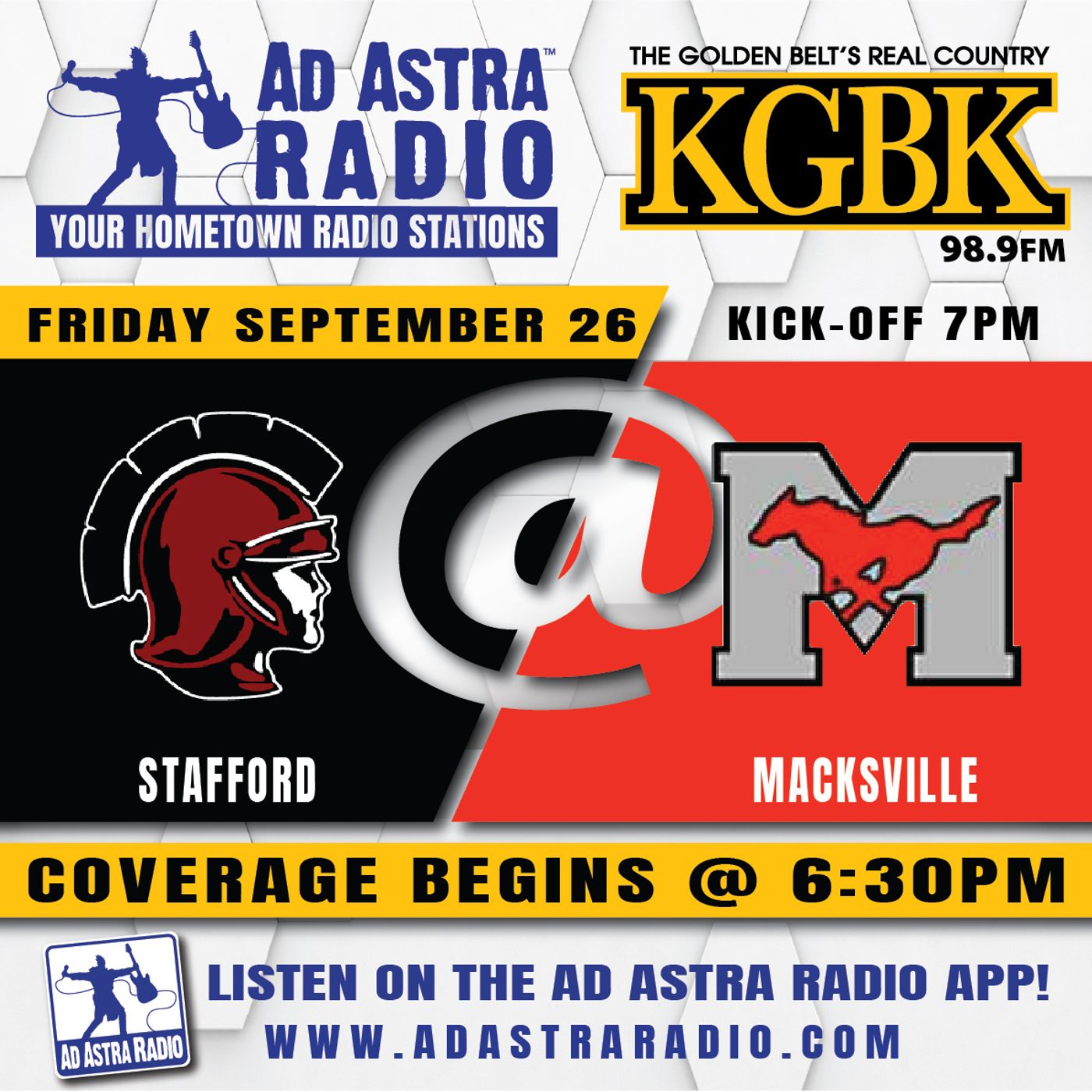Stafford Trojans at Macksville Mustangs Football (September 25, 2025) episode artwork
