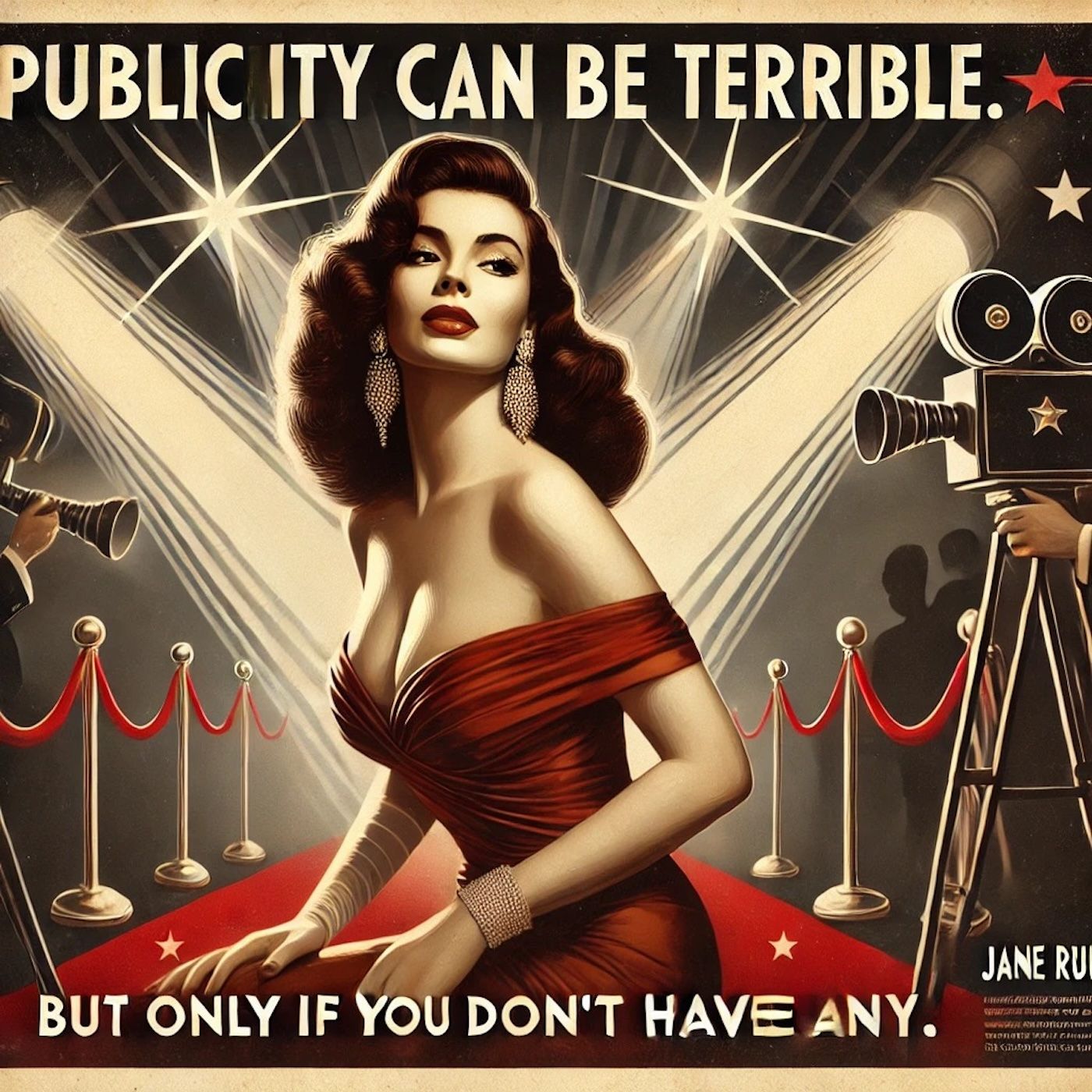 "Publicity can be terrible. But only if you don't have any." episode artwork