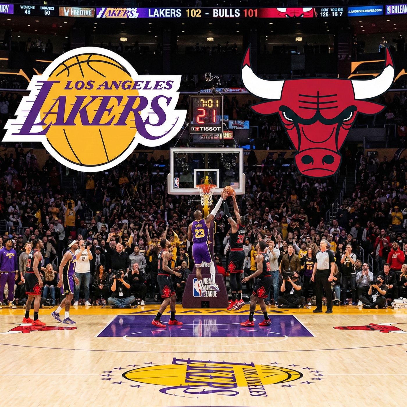 🏀 Luka Doncic Leads Lakers Past Bulls with 46-Point Performance