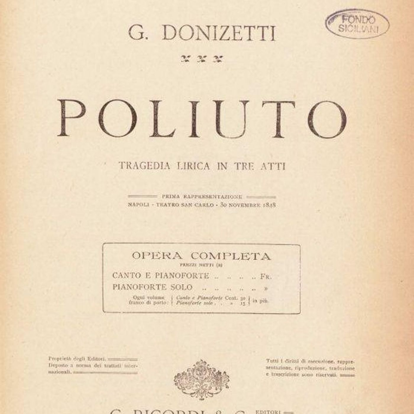La Mattina all'Opera Buongiorno con Poliuto