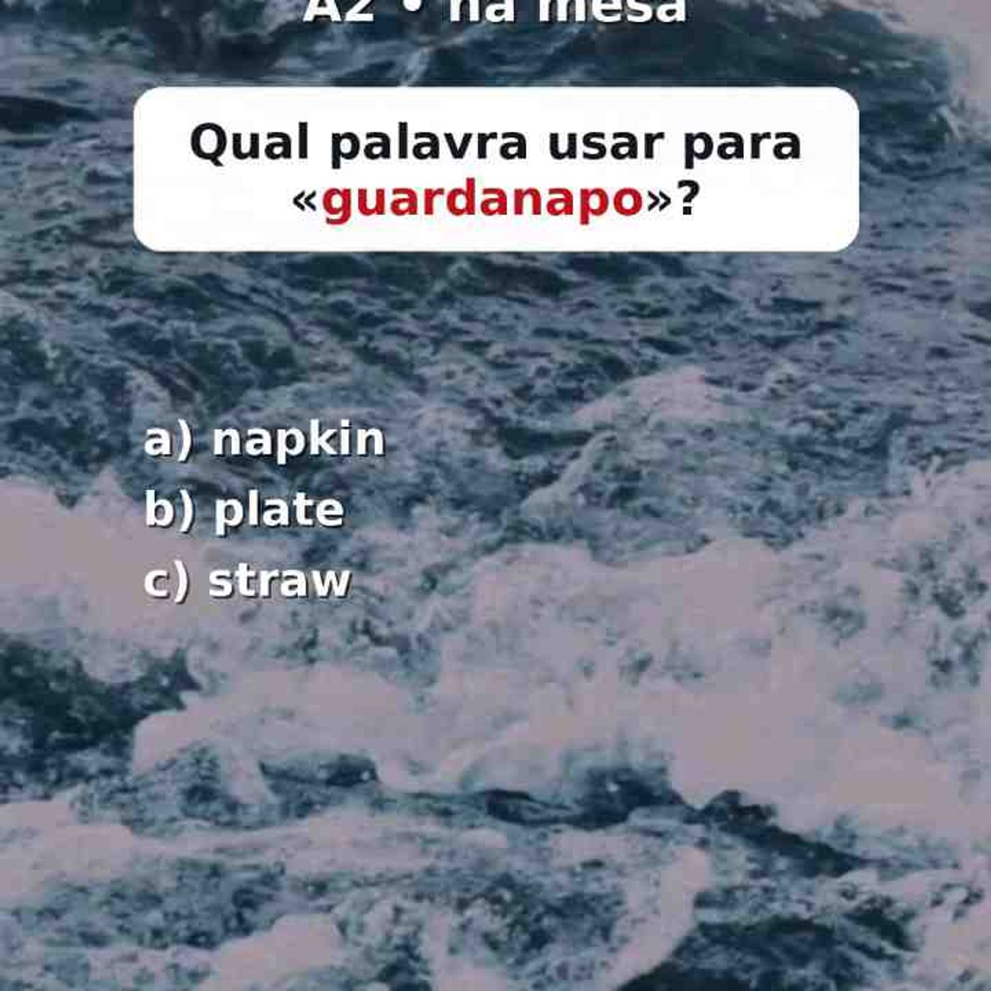 4 perguntas rápidas de English para restaurante. Nível A2 com vocabulário útil de mesa.