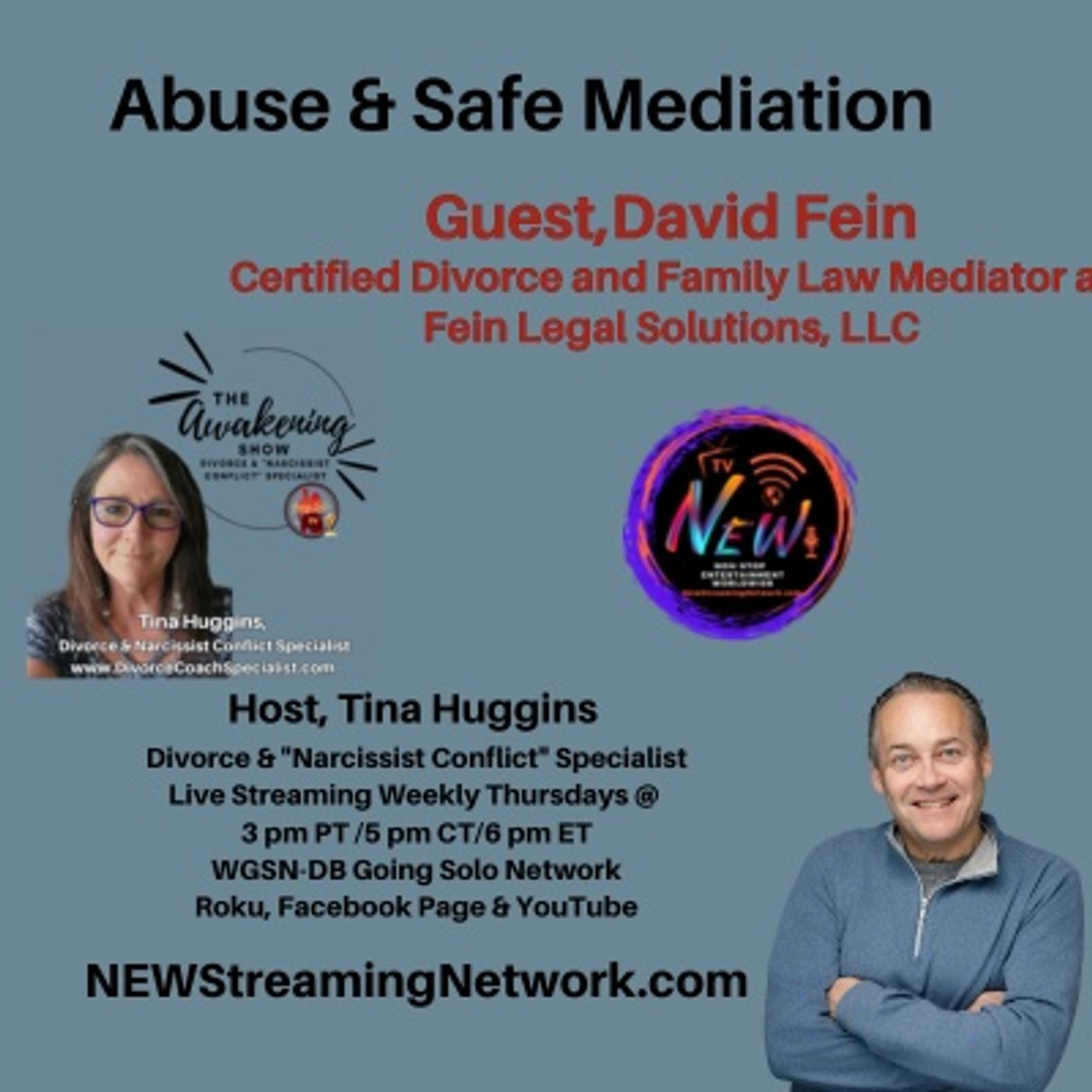 Abuse & Safe Mediation with Guest David Fein — Awakening cover