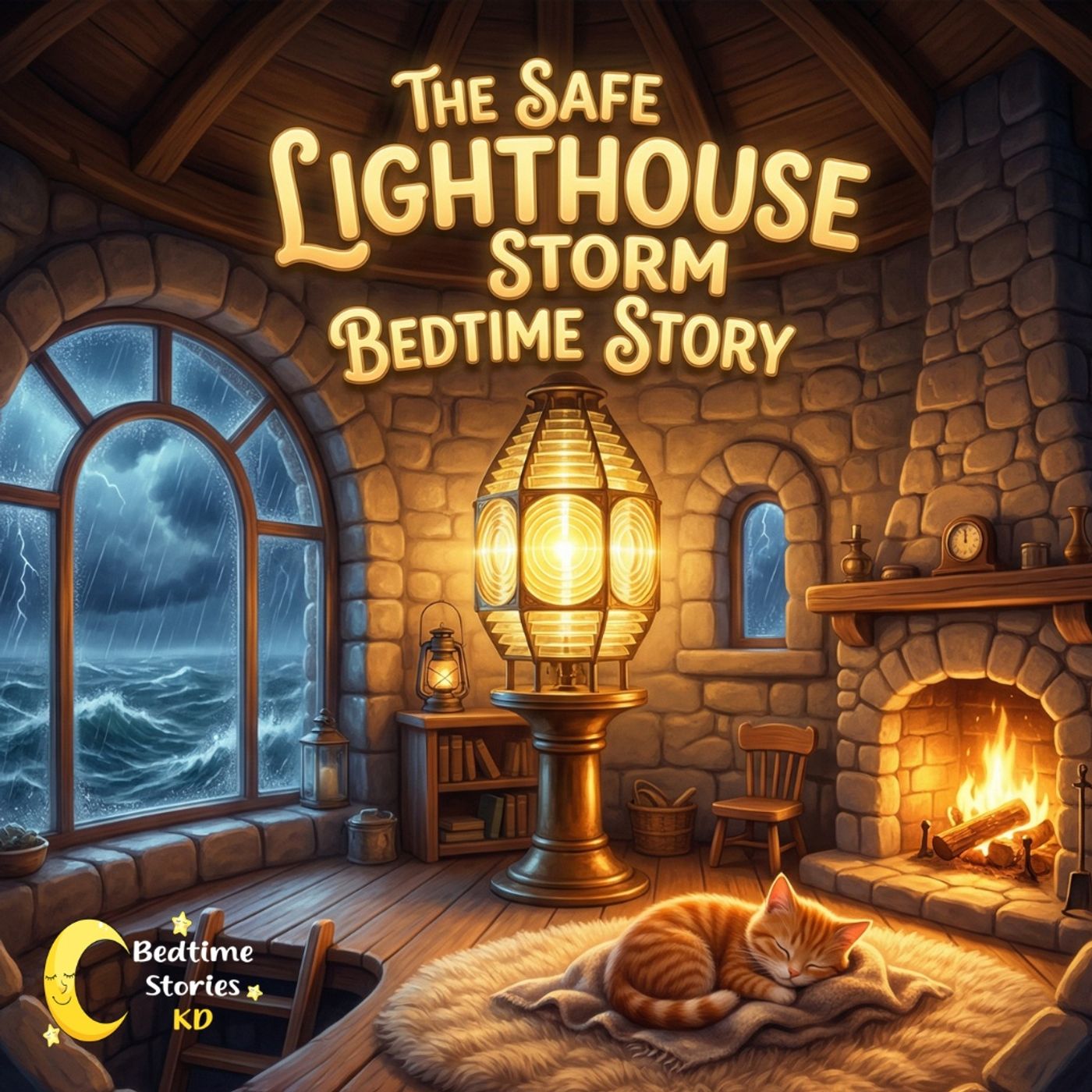 The Safe Lighthouse: A Storm Bedtime Story episode artwork