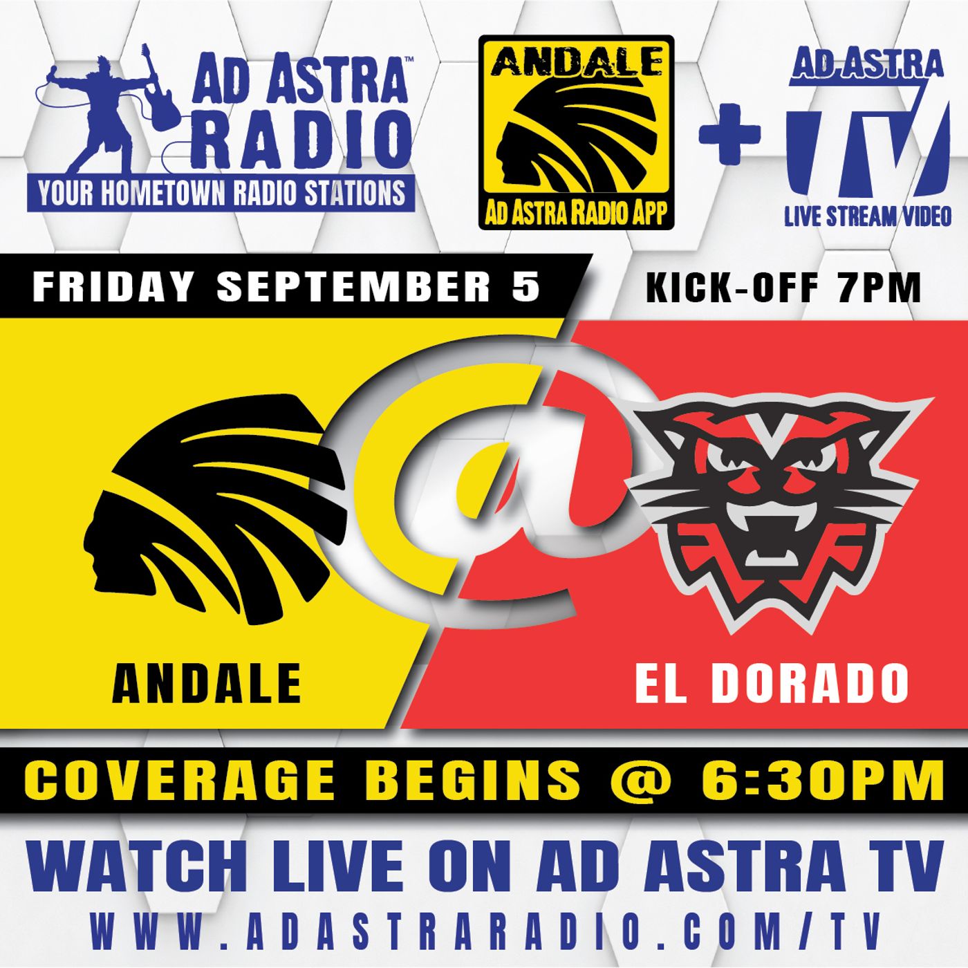 Andale Indians at El Dorado Wildcats Football (September 5, 2025) episode artwork