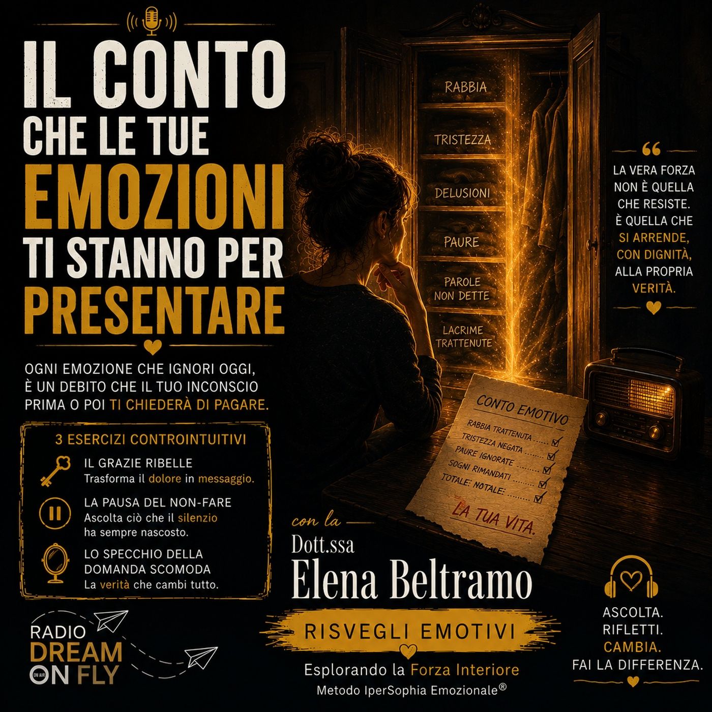 Il conto che le tue emozioni ti stanno per presentare
