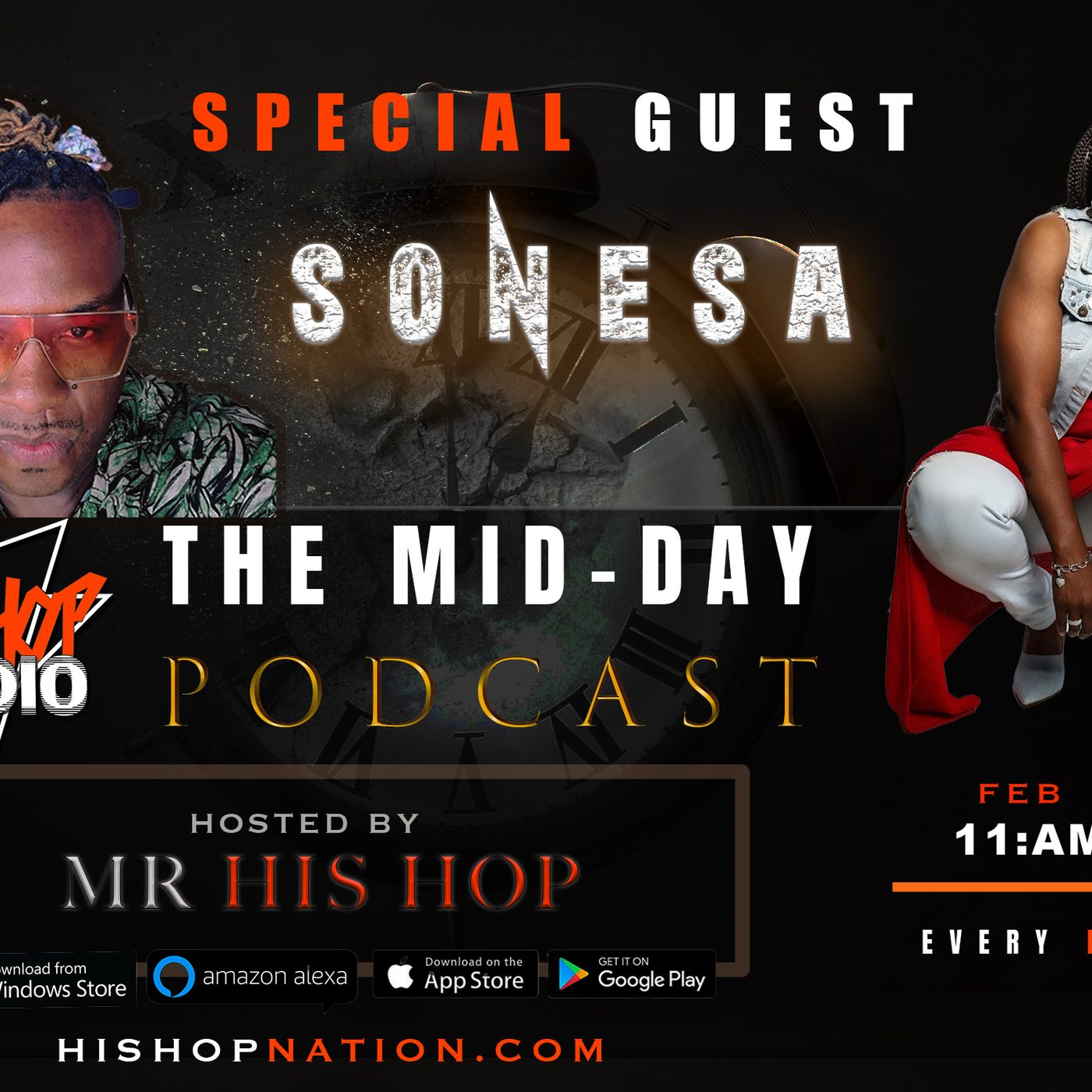 Episode 88 - HIS HOP NATION  - SONESA LIVE ON HIS HOP RADIO episode artwork
