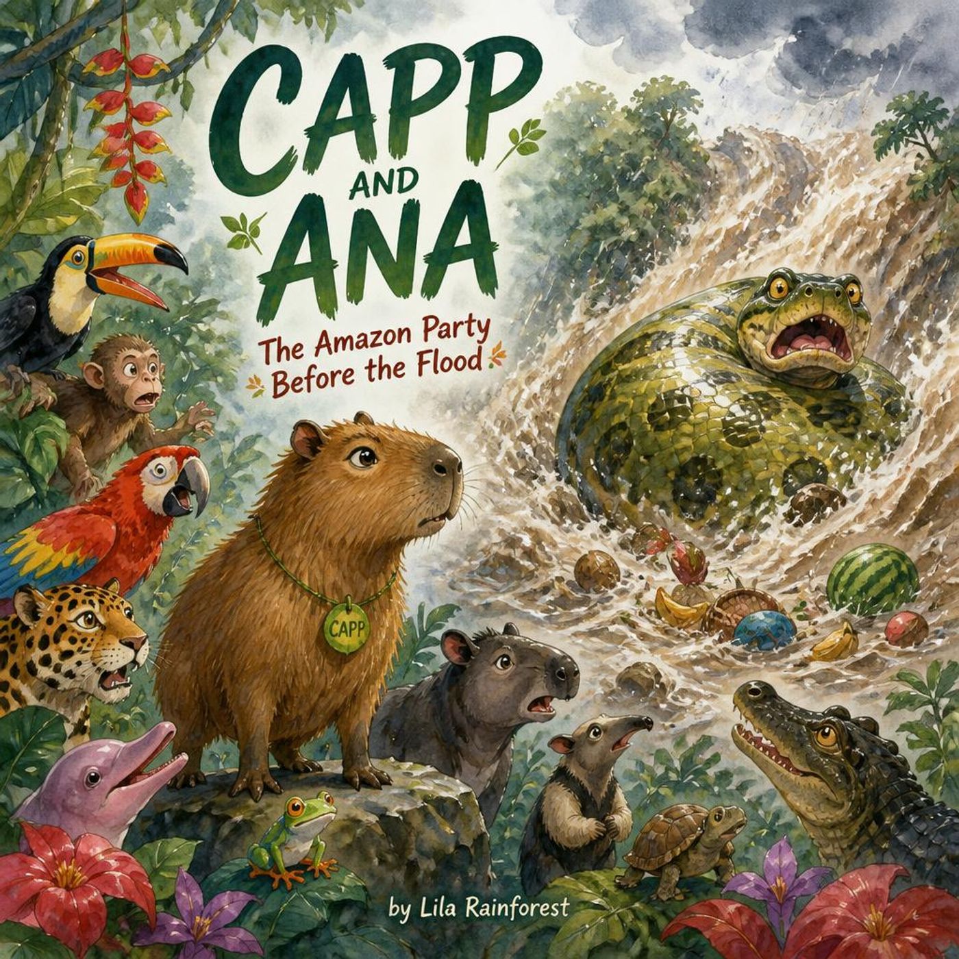 【動物の物語】カピバラのキャップと、アマゾンを飲み込む大洪水 episode artwork