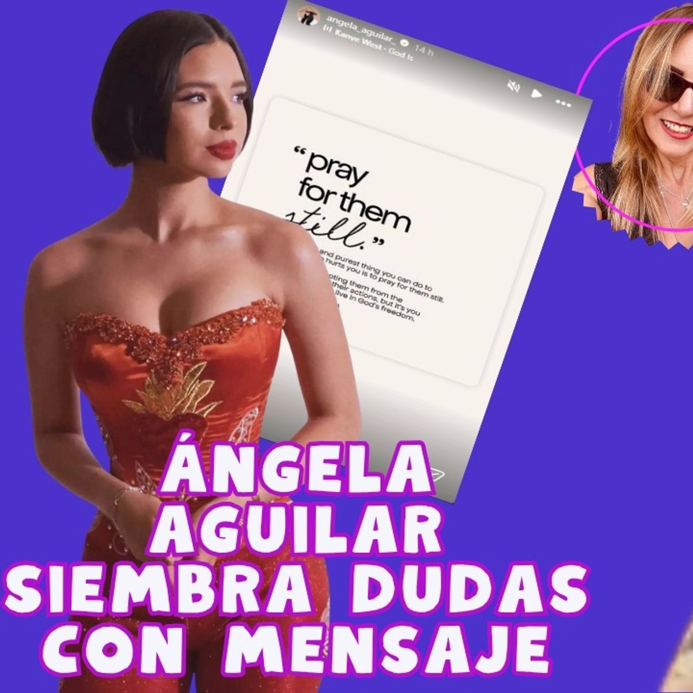 Ángela Agular postea sobre la manipulación y mentira