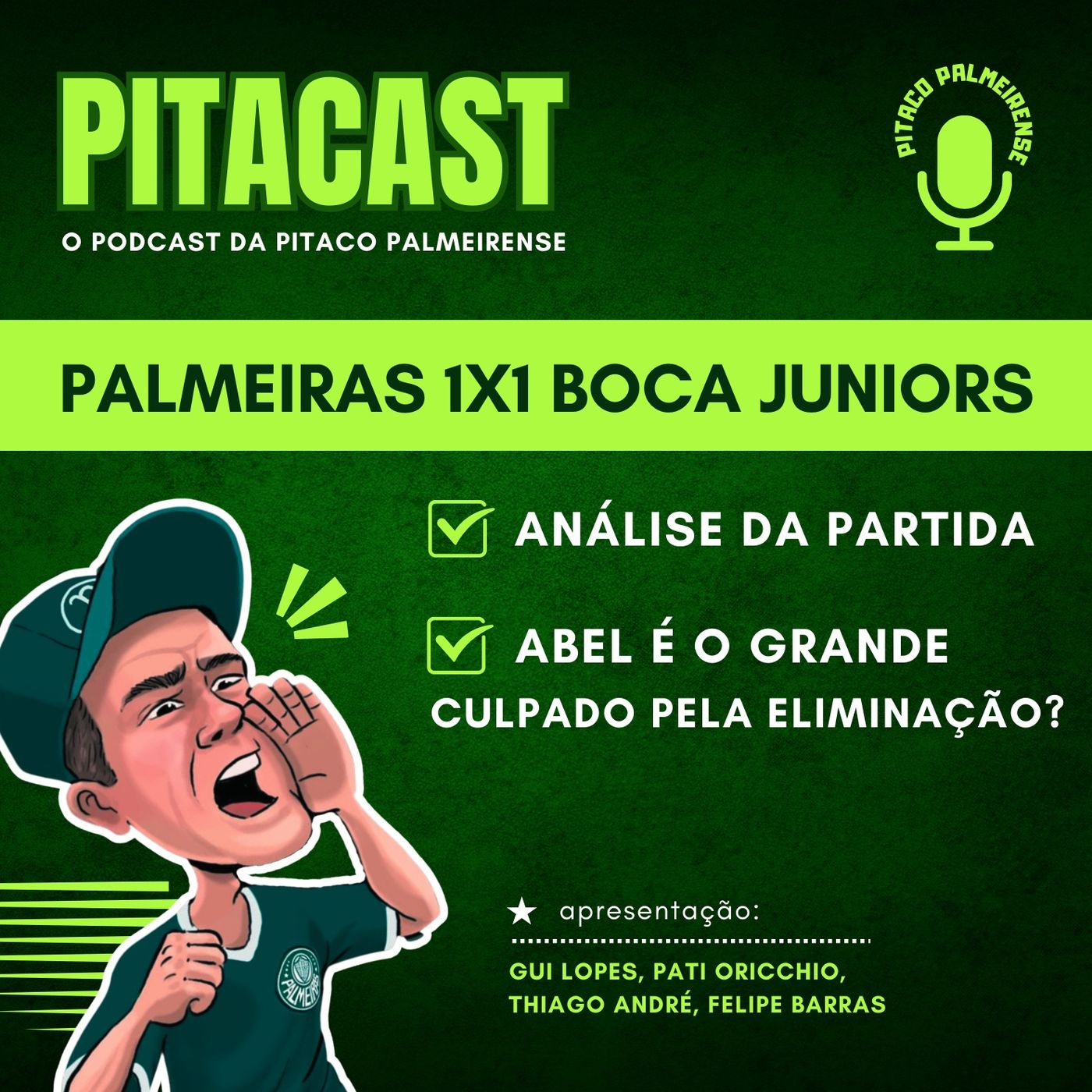 Palmeiras 1x1 Boca Juniors | Adeus, tetra | Abel deve ser responsabilizado? episode artwork