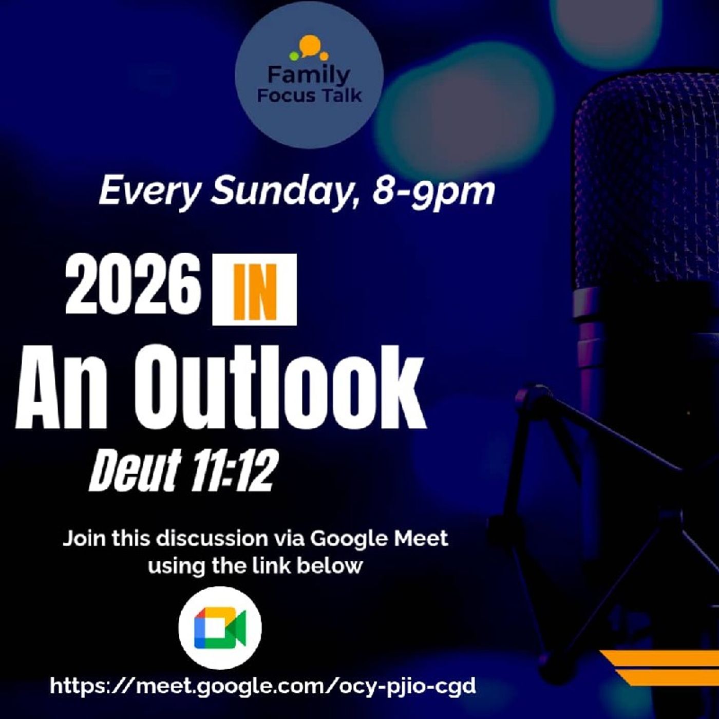 Family Focus Talk: OutLook 2026 (18-01-26) A Land That The Lord Watches Over. episode artwork