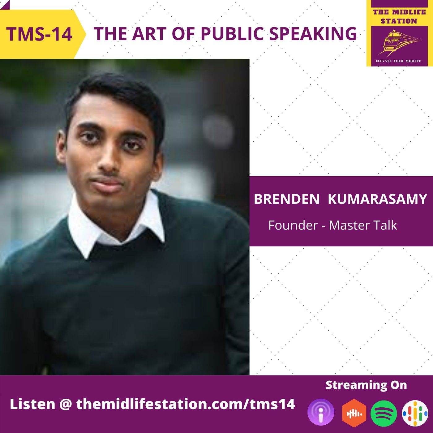 The Art Of Public Speaking with Brenden Kumarasamy:TMS14