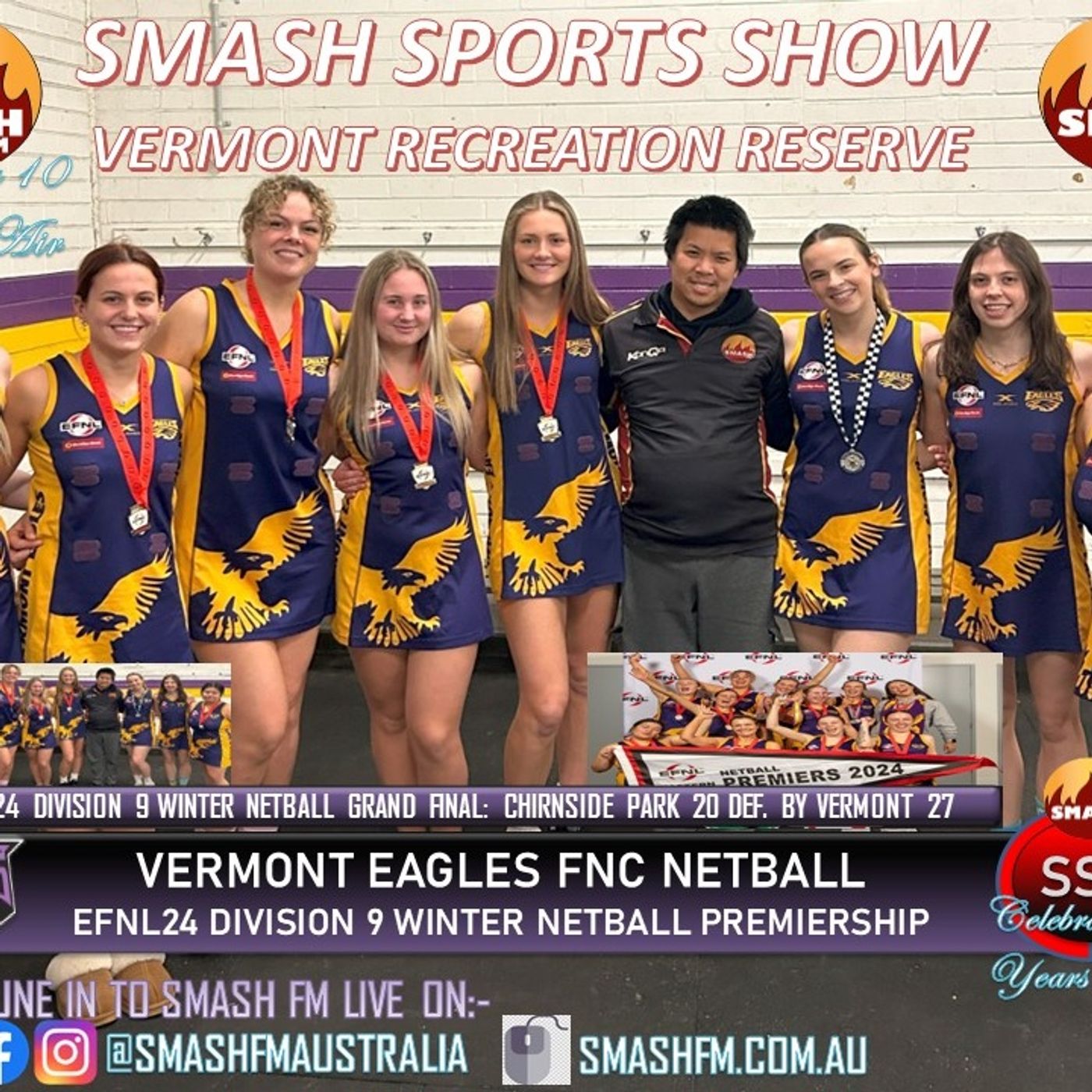 SSS10THYR: Vermont FNC (Yellow) EFNL24 Division 9 Netball Premiership Interviews 020924