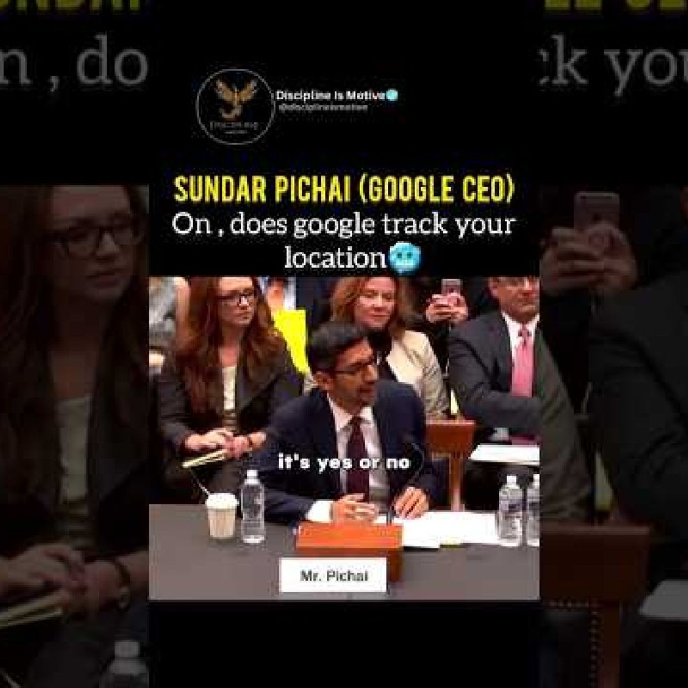 Sundar pichai Google ceo on does google track your location 🤯🥶 l #disciplineismotive #discipline - Discipline is motive.mp3 episode artwork