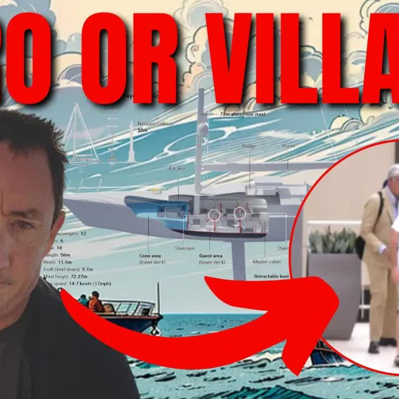 BAYESIAN SUPERYACHT ＂Cutfield rescued the little girl and her mother....＂ episode artwork