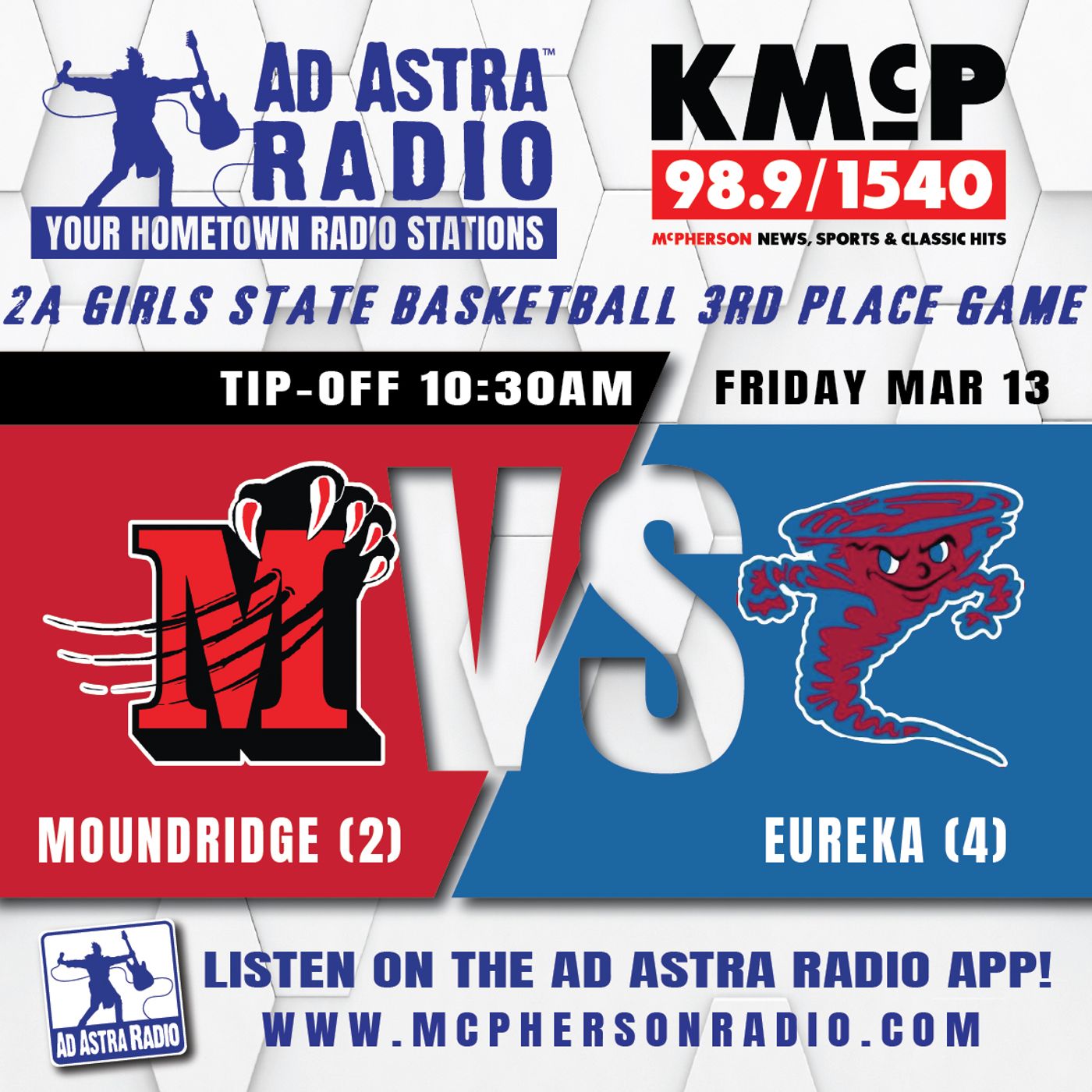 Eureka Tornadoes vs Moundridge Wildcats High School Basketball (2A Girls State 3rd Place-March 13, 2026) episode artwork