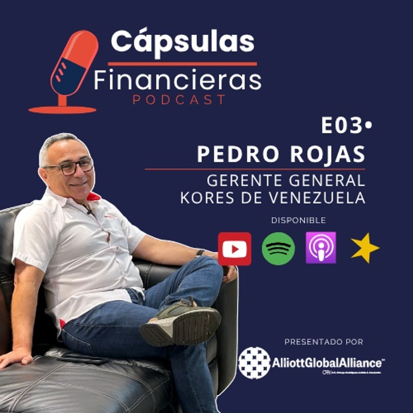 E3 • Crecer y liderar en Venezuela • Pedro Rojas (Gerente general Kores de Venezuela) • Cápsulas Financieras episode artwork
