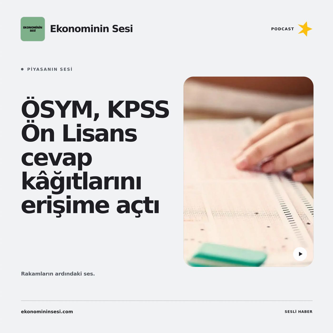 ÖSYM, KPSS Ön Lisans cevap kâğıtlarını erişime açtı episode artwork