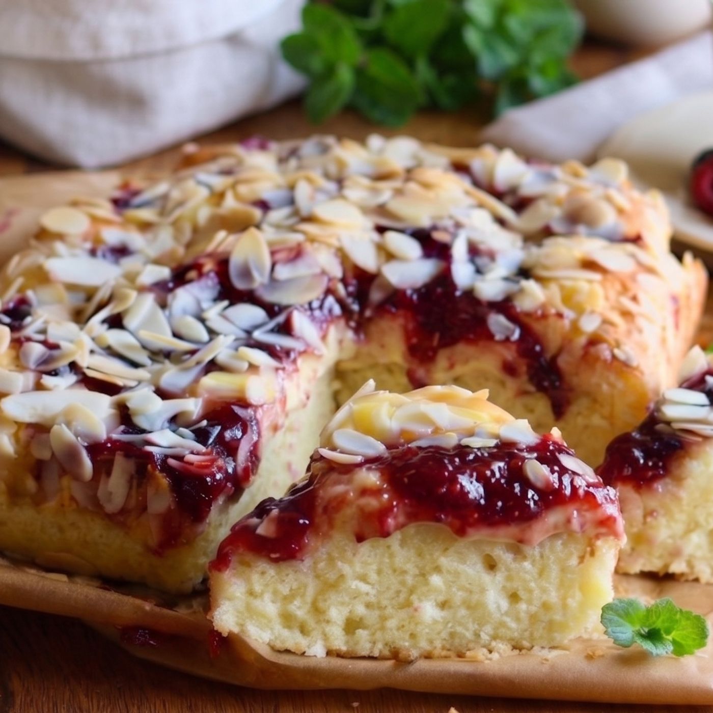 Torta a cubotti con crema e confettura: la ricetta facile, soffice e deliziosa episode artwork