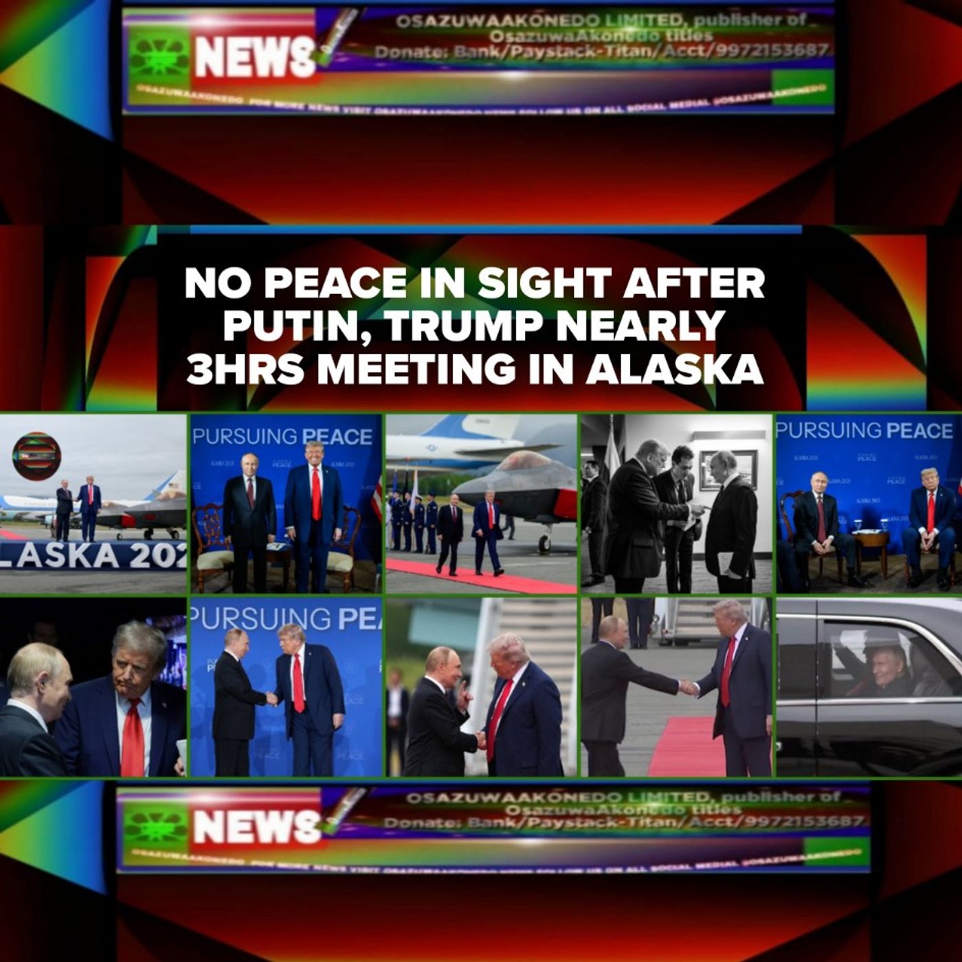 No Peace In Sight After Putin, Trump Nearly 3hrs Meeting In Alaska episode artwork
