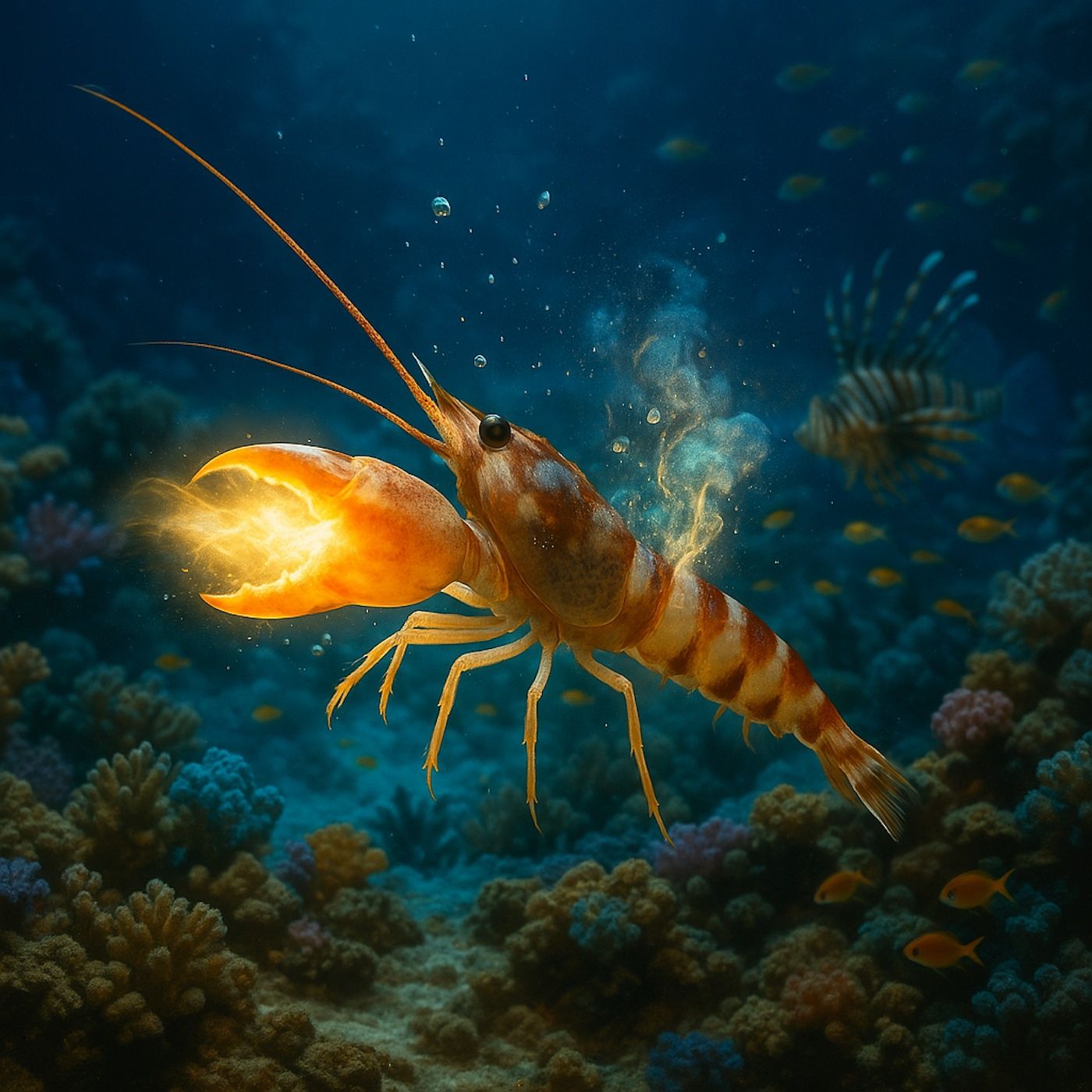 هل تعتقد أن القريدس كائن مسالم؟