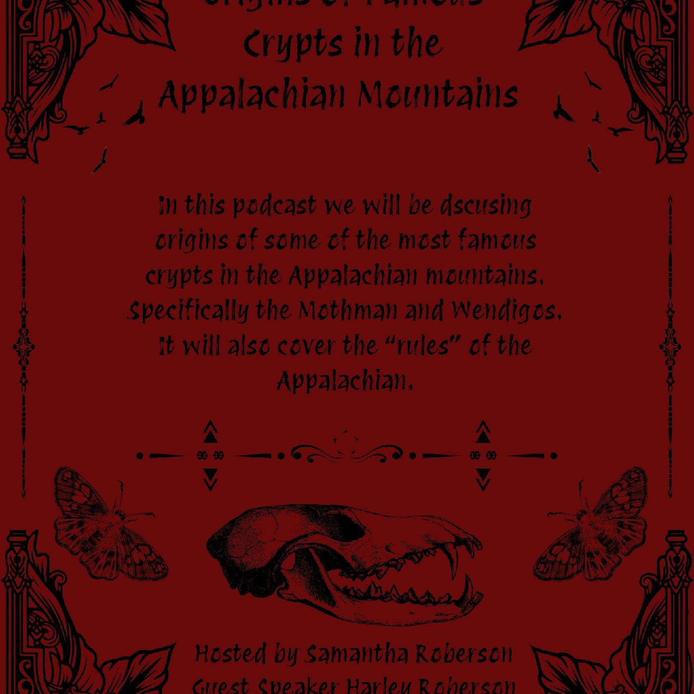 Origins of Crypts in the Appalachian podcast artwork