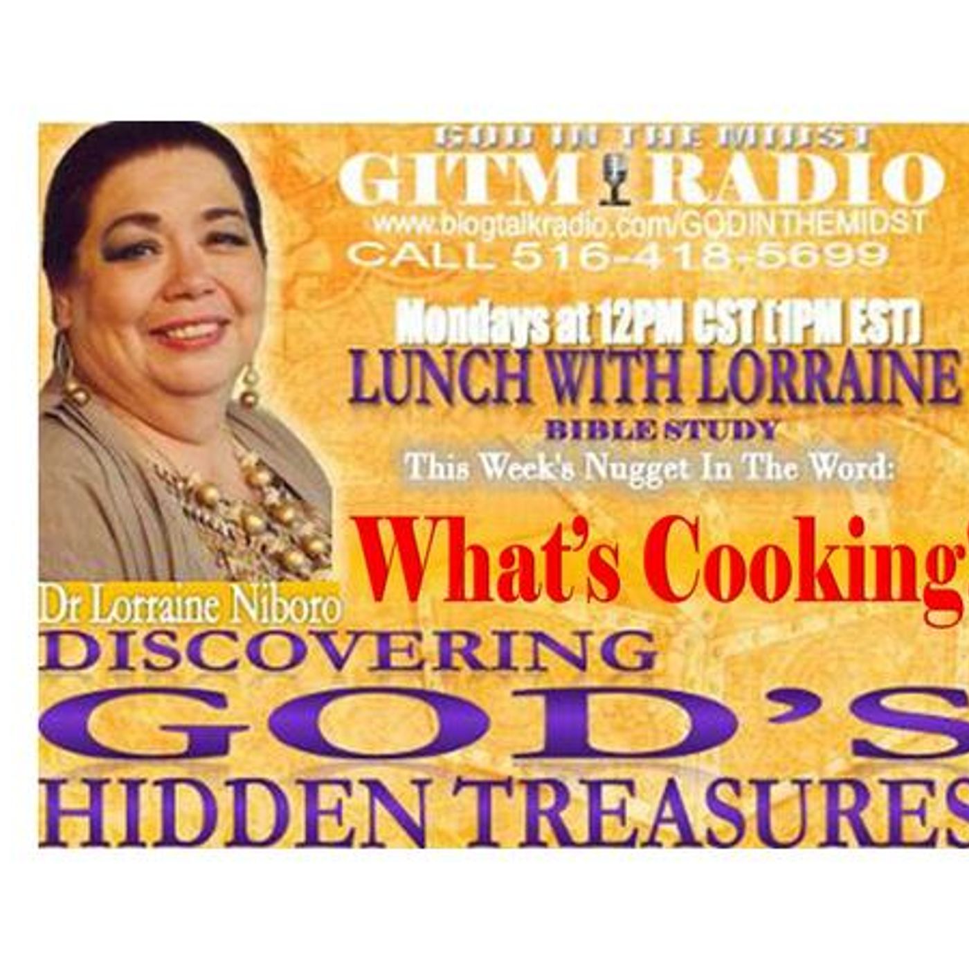 1.23.23 LunchWithLorraineDiscovering God's Hidden Treasures:WHATS COOKING episode artwork