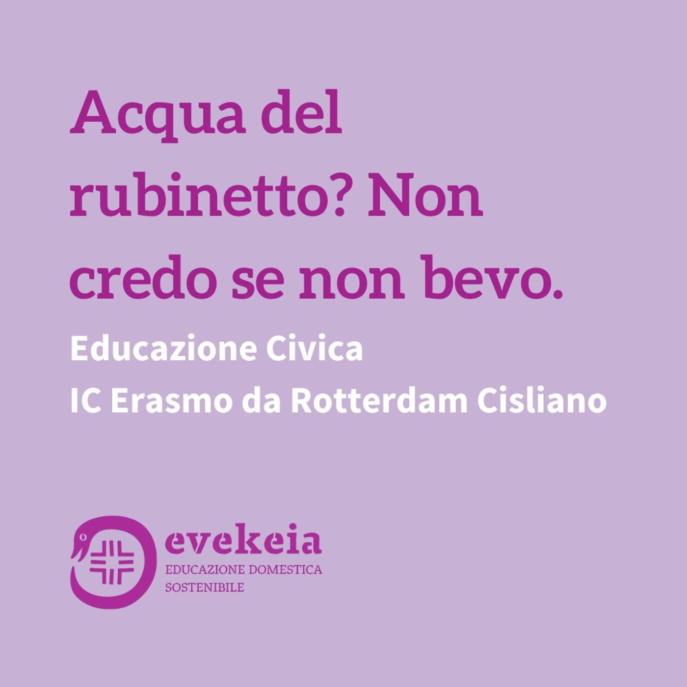 Una scommessa educativa
