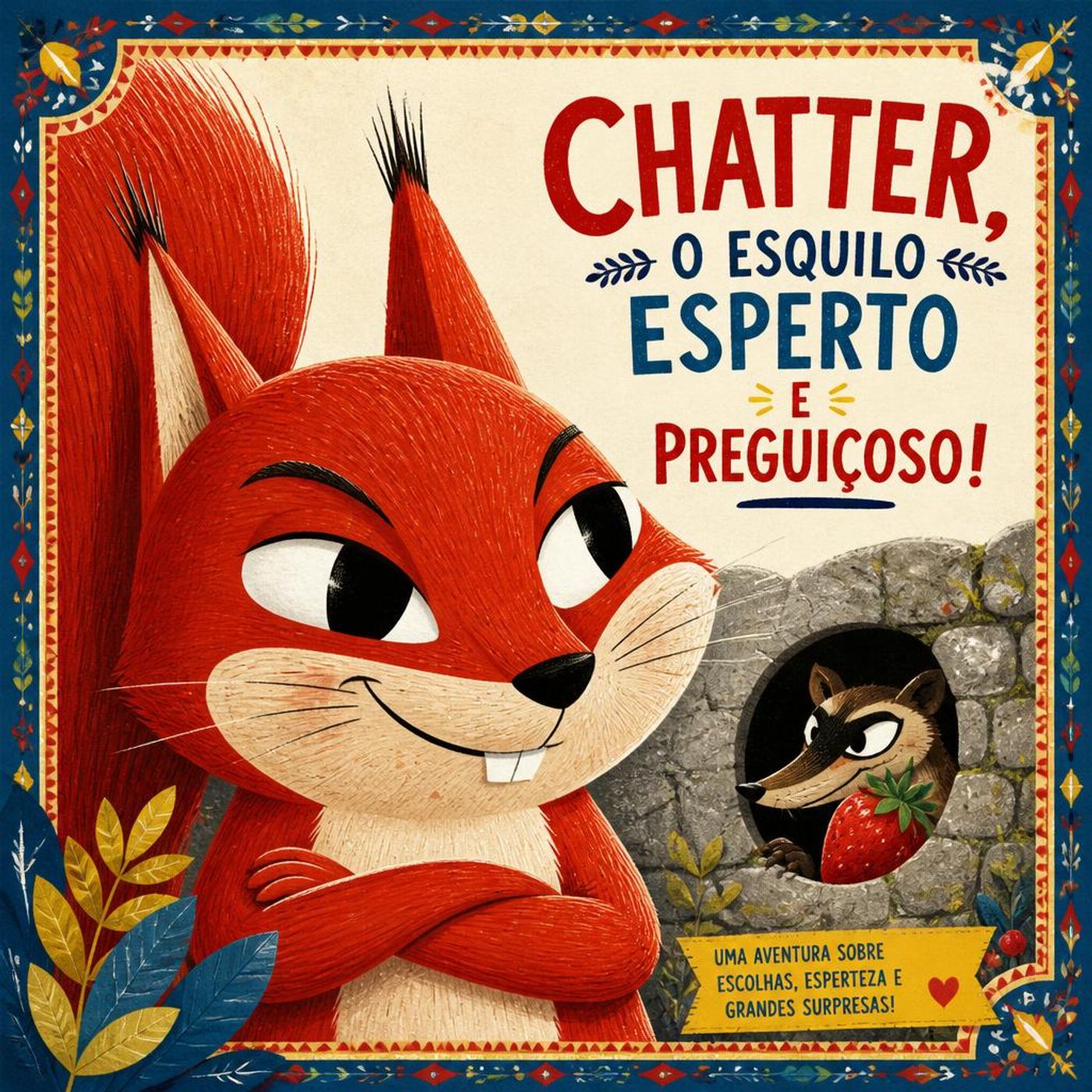 O Esquilo Chatter e a Grande Caça ao Morango ｜ Conto infantil