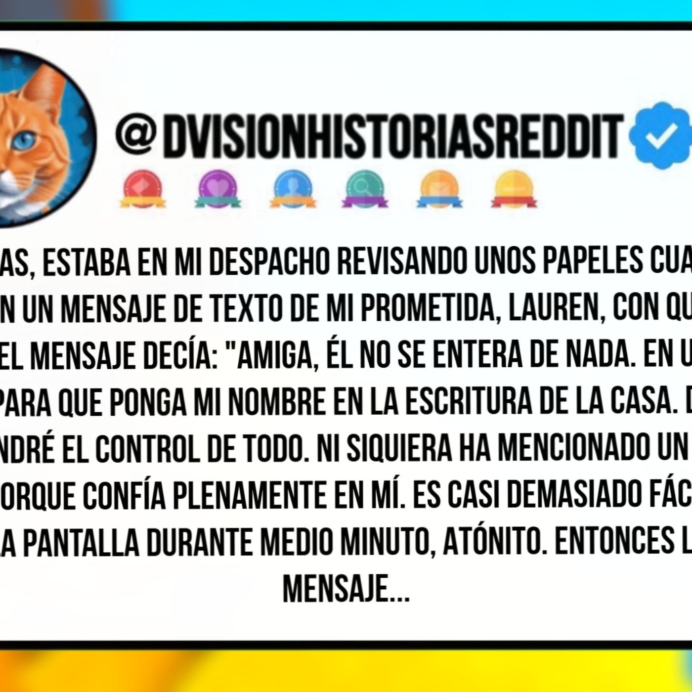 Hace Tres Días, Estaba En Mi Despacho Revisando Unos Papeles Cuando Sonó Mi Teléfono Con UN Mensaje De Texto De Mi Prometida...