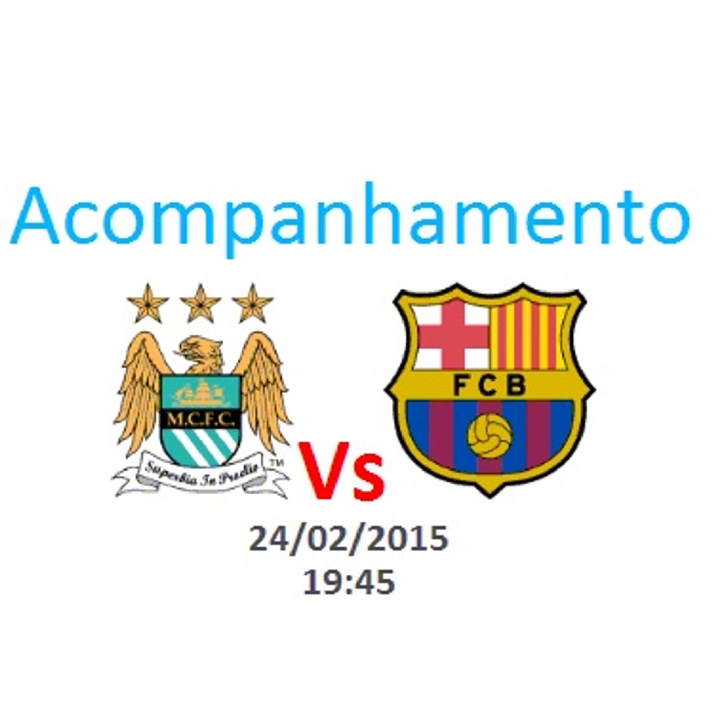 Liga dos Campeões - City vs Barcelona