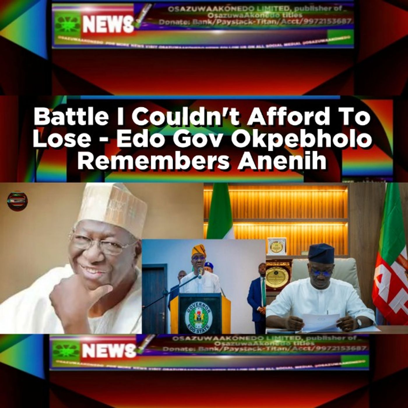 Battle I Couldn't Afford To Lose - Edo Gov Okpebholo Remembers Anenih episode artwork