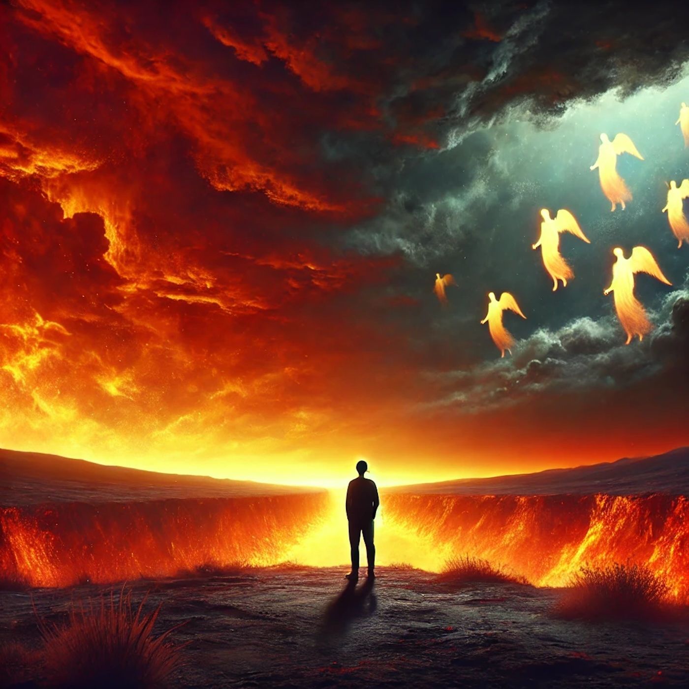 "Hell is where we finally get the peace and quiet we deserve, away from the demands of heaven." episode artwork